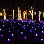Modern solar LED outdoor garden mushrooms