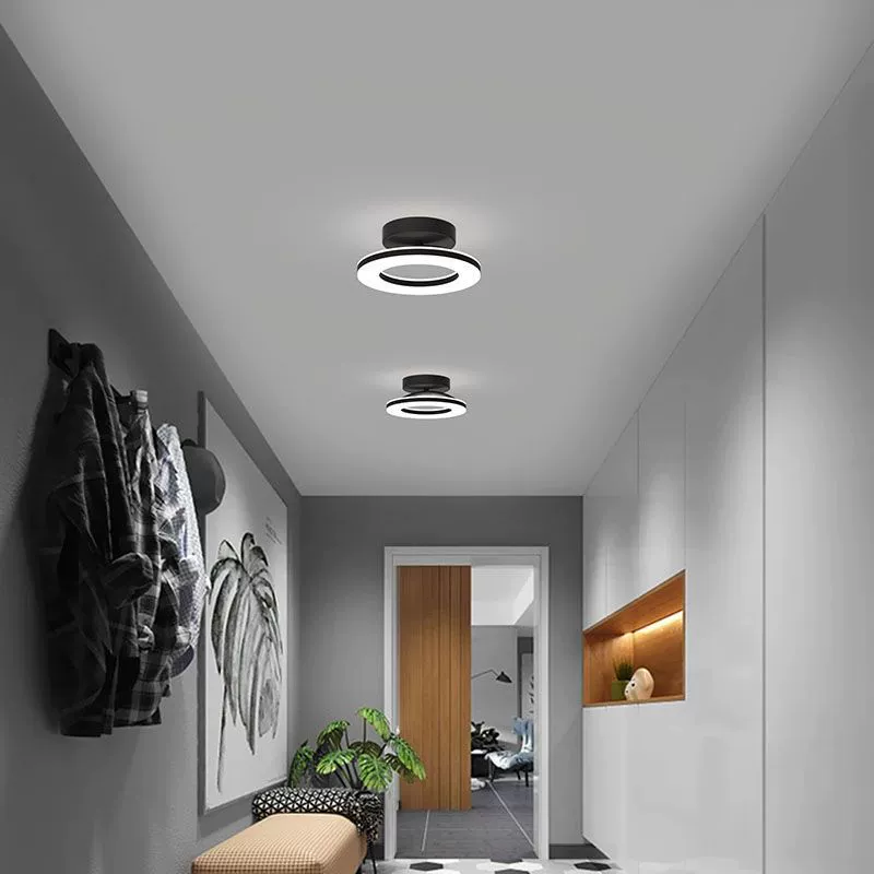 Modern LED ceiling lamp ring for the hallway