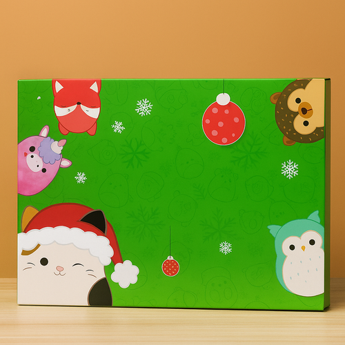 Advent calendar for children with Christmas plush toys
