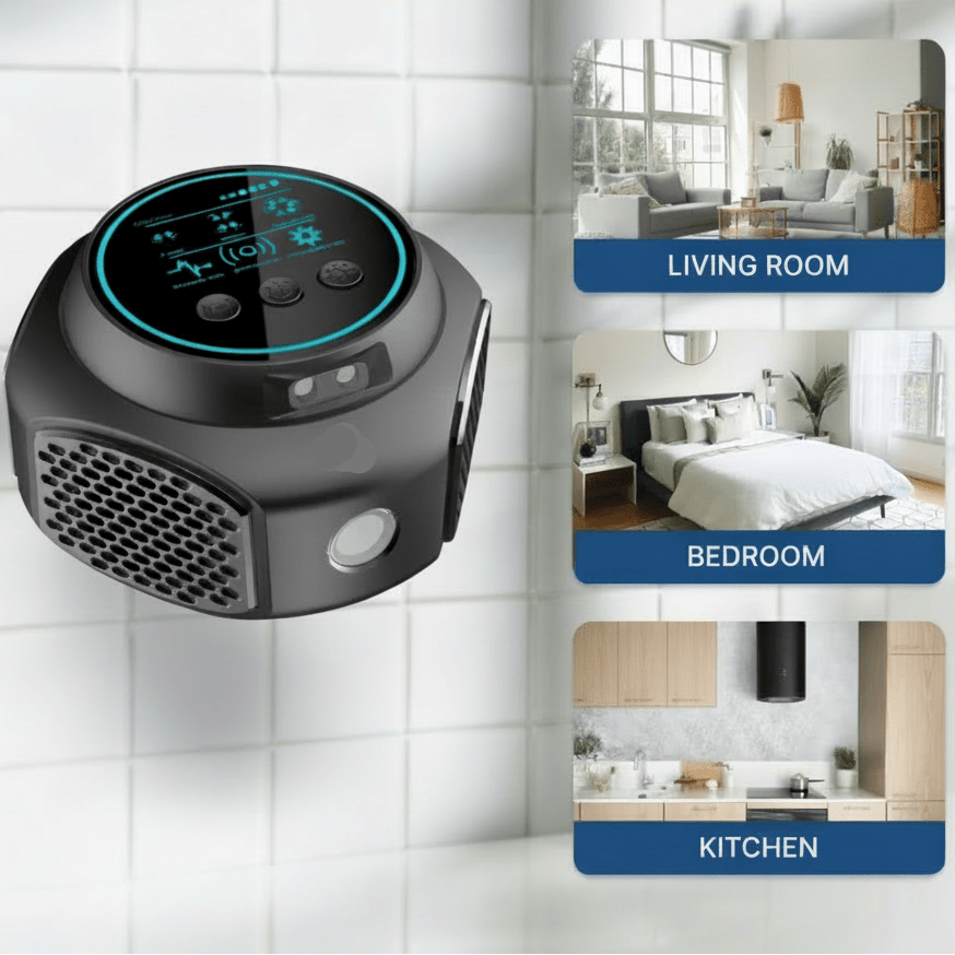 Ultrasonic pest repeller with display