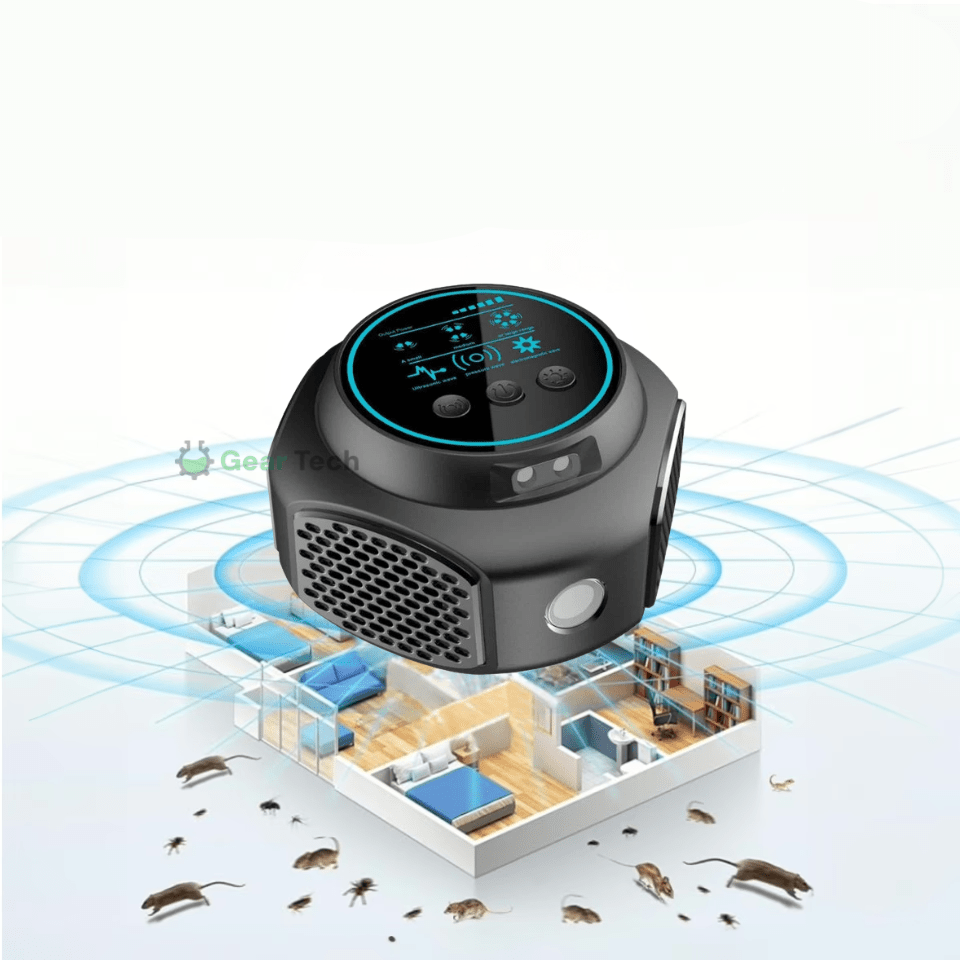 Ultrasonic pest repeller with display