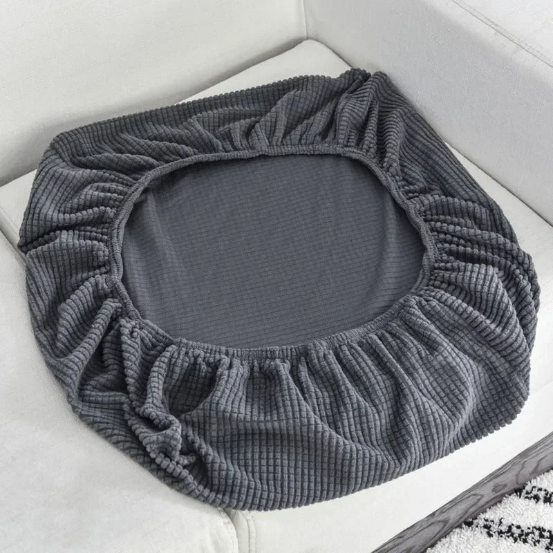 Elastic fitted sofa cover for the seat